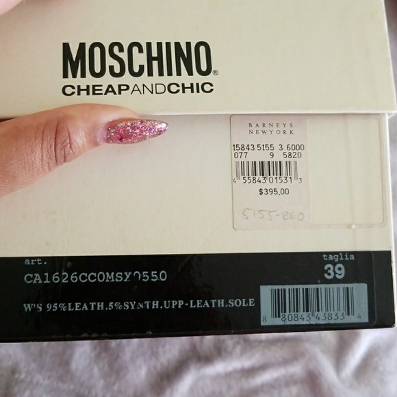 ๐2X HP๐ Moschino Patent Leather Wedges - Picture 7 of 7